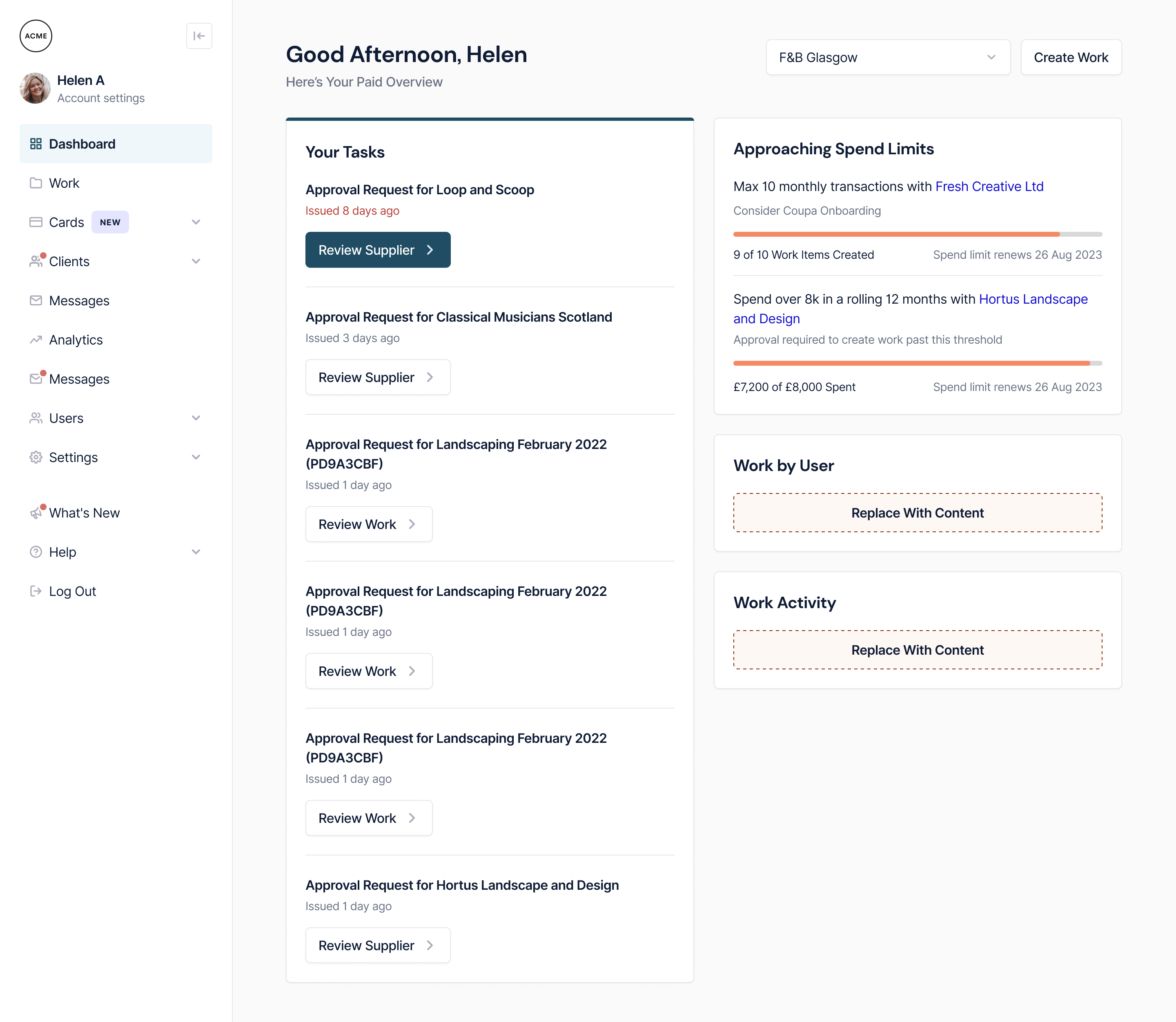 Paid Project Setup Payment Sample