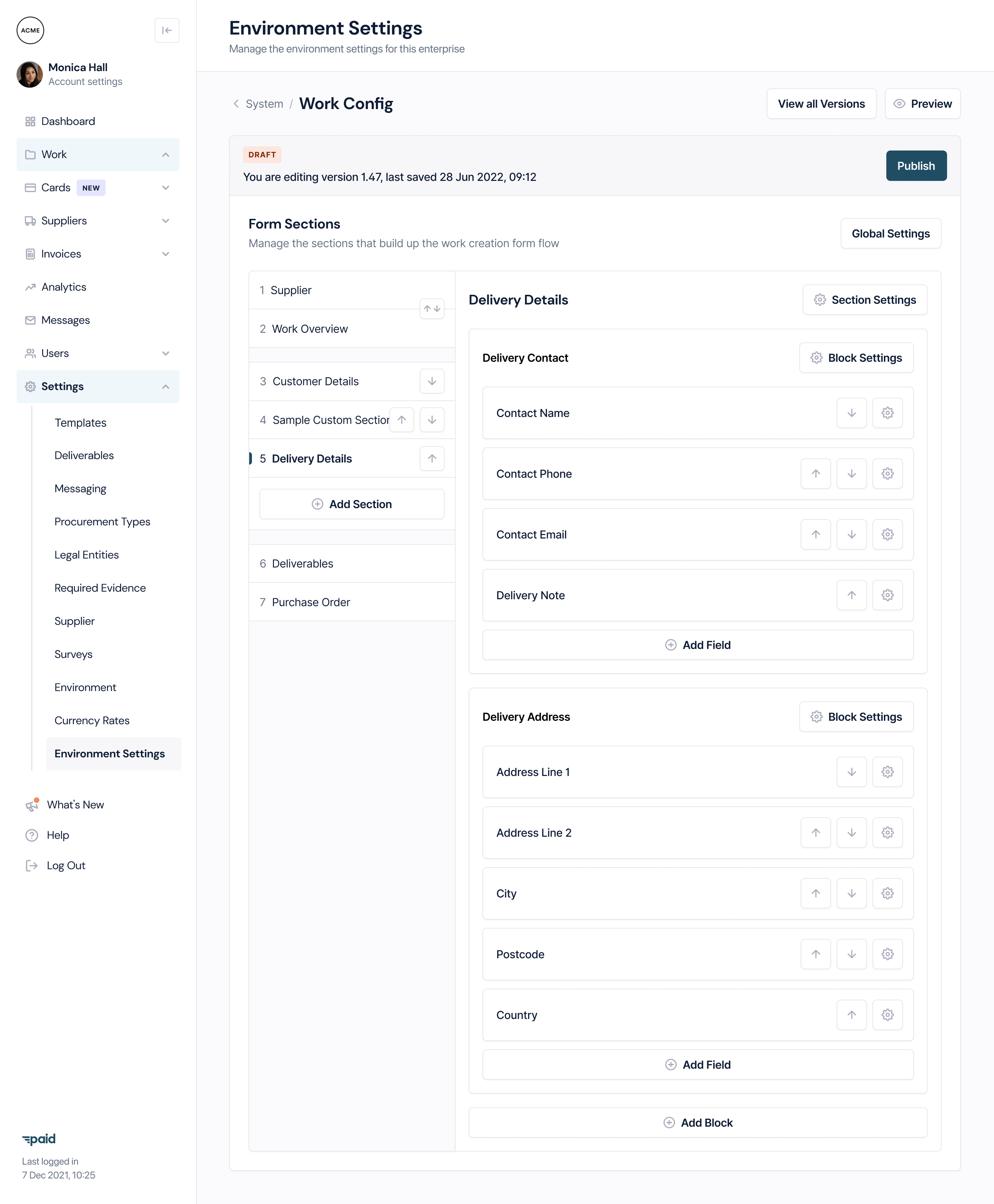 Paid Project Setup Payment Sample